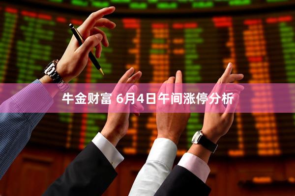 牛金财富 6月4日午间涨停分析