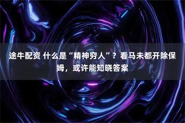 途牛配资 什么是“精神穷人”?看马未都开除保姆,或许能知晓答案