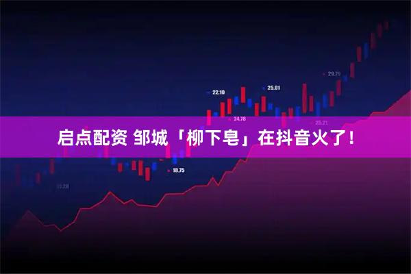 启点配资 邹城「柳下皂」在抖音火了!